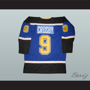 Sidney Crosby 9 Dartmouth Subways Major Midget Blue Hockey Jersey