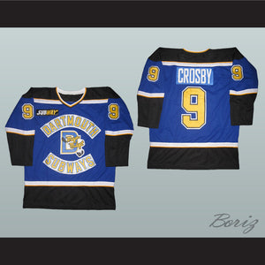 Sidney Crosby 9 Dartmouth Subways Major Midget Blue Hockey Jersey