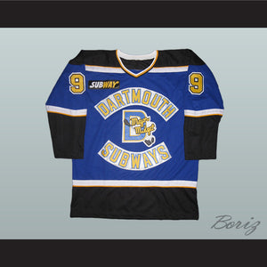 Sidney Crosby 9 Dartmouth Subways Major Midget Blue Hockey Jersey