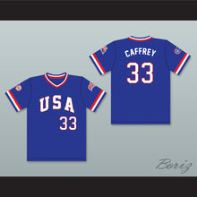 Load image into Gallery viewer, Bob Caffrey 33 1984 USA Team Blue Baseball Jersey