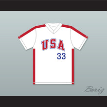Load image into Gallery viewer, Bob Caffrey 33 1984 USA Team White Baseball Jersey
