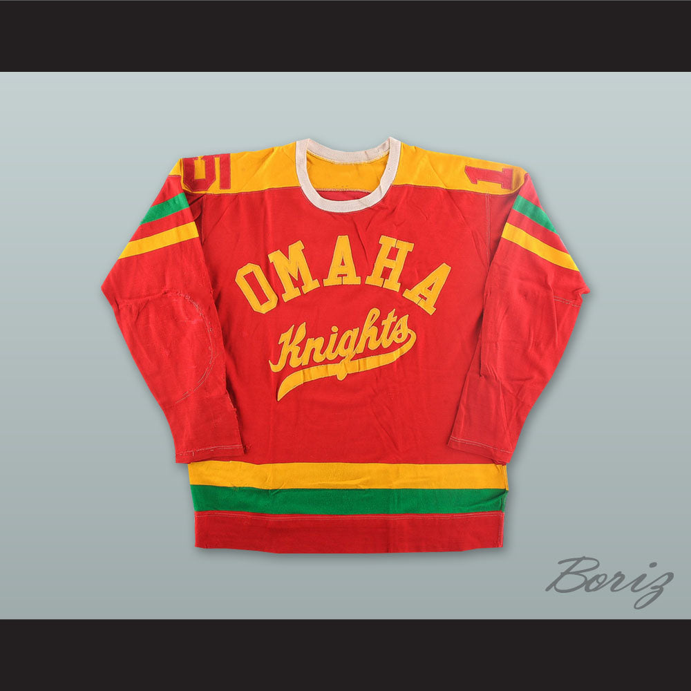 Bob Courcy 15 Omaha Knights Red Hockey Jersey