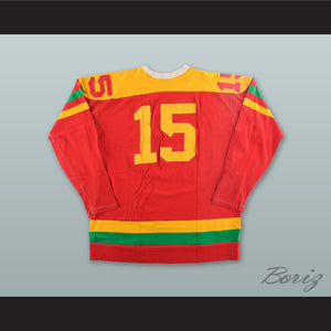 Bob Courcy 15 Omaha Knights Red Hockey Jersey