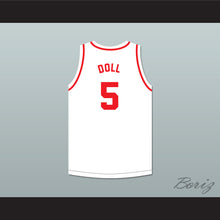 Load image into Gallery viewer, Bob Doll 5 St. Louis Bombers White Basketball Jersey