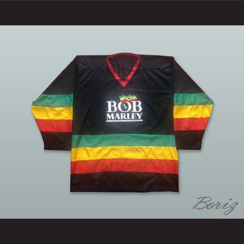 Bob Marley Black Hockey Jersey