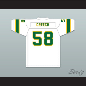 1974-75 WFL Bob Creech 58 Shreveport Steamer Home Football Jersey with Patch
