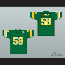 Load image into Gallery viewer, 1974-75 WFL Bob Creech 58 Shreveport Steamer Road Football Jersey with Patch