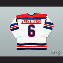 Load image into Gallery viewer, Bob Falkenberg 6 San Diego Mariners White Hockey Jersey