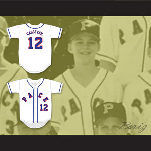 Bobby Cassevah 12 Pace Athletic and Recreation Association White Baseball Jersey 2