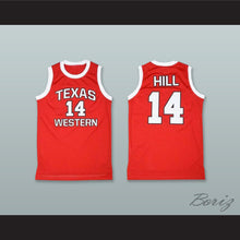 Load image into Gallery viewer, Bobby Joe Hill 14 Texas Western College Alternate Orange Basketball Jersey