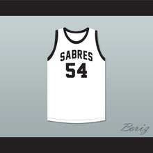 Load image into Gallery viewer, Bobby Jones 54 South Mecklenburg High School Sabres White Basketball Jersey