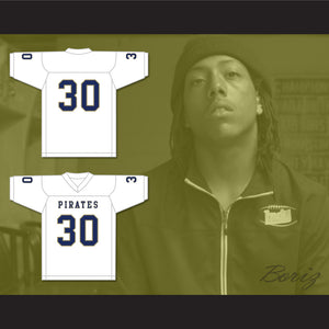 Bobby Bruce 30 Independence Community College Pirates White Football Jersey