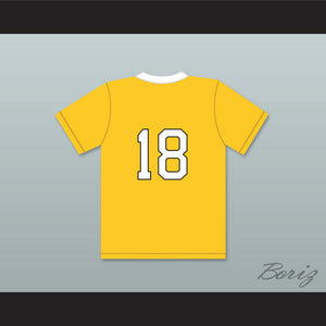 Bobby Hill 18 The Wind Arlen Middle School Yellow Soccer Jersey