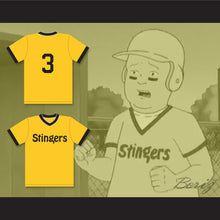 Load image into Gallery viewer, Bobby Hill 3 Stingers Little League Baseball Jersey