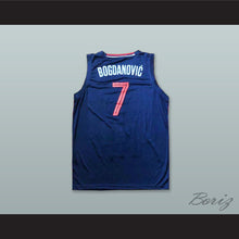 Load image into Gallery viewer, Bogdan Bogdanovic 7 Serbia Navy Blue Basketball Jersey