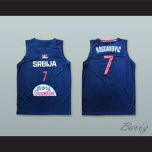 Load image into Gallery viewer, Bogdan Bogdanovic 7 Serbia Navy Blue Basketball Jersey