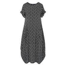 Load image into Gallery viewer, Bohemian Beach Maxi Dress Womens Printed Summer Sundress ZANZEA 2020 Casual Polka Dot Baggy Sarafans Vestidos Plus Size Robe