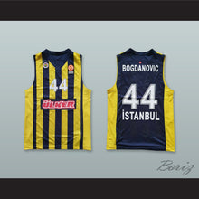 Load image into Gallery viewer, Bojan Bogdanovic 44 Fenerbahce Beko Istanbul Turkey Striped Basketball Jersey