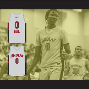 Bol Bol 0 Findlay Prep Gray Basketball Jersey 2