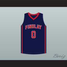 Load image into Gallery viewer, Bol Bol 0 Findlay Prep Navy Blue Basketball Jersey 2