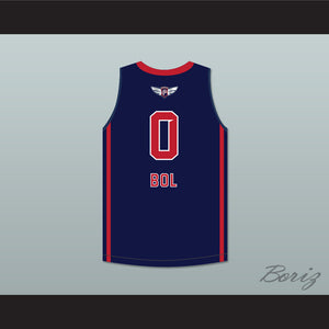 Bol Bol 0 Findlay Prep Navy Blue Basketball Jersey 2