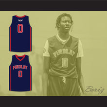 Load image into Gallery viewer, Bol Bol 0 Findlay Prep Navy Blue Basketball Jersey 1