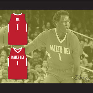 Bol Bol 1 Mater Dei High School Red Basketball Jersey 2