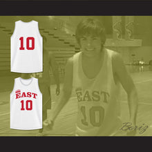 Load image into Gallery viewer, Troy Bolton 10 East High School Wildcats White Practice Basketball Jersey