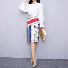 Load image into Gallery viewer, Bonjean 2020 Women's Pencil Skirt New Cartoon Mouse Print High Waist Slim Skirts Women Young Girl Summer Female Falda