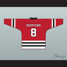 Load image into Gallery viewer, Boomtown 8 Letterkenny Irish Red Hockey Jersey