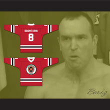 Load image into Gallery viewer, Boomtown 8 Letterkenny Irish Red Alternate Hockey Jersey
