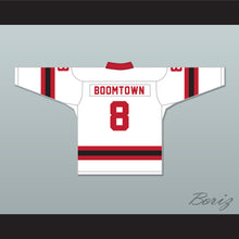 Load image into Gallery viewer, Boomtown 8 Letterkenny Irish White Alternate Hockey Jersey