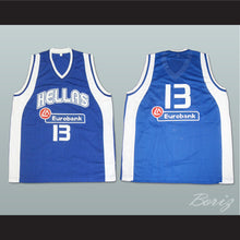 Load image into Gallery viewer, Dimitris Diamantidis 13 Greece Blue Basketball Jersey