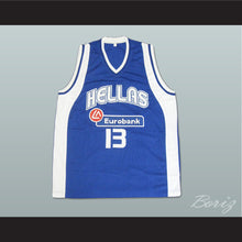 Load image into Gallery viewer, Dimitris Diamantidis 13 Greece Blue Basketball Jersey