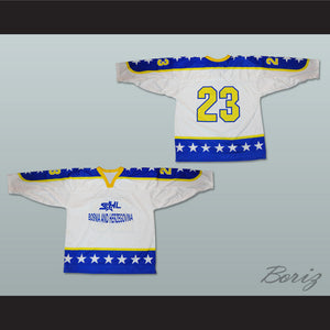 Bosnia & Herzegovina National Team White Hockey Jersey