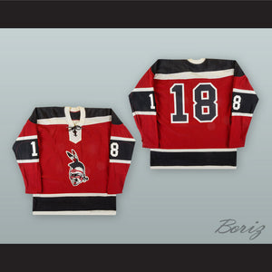 Boston Braves Red Hockey Jersey