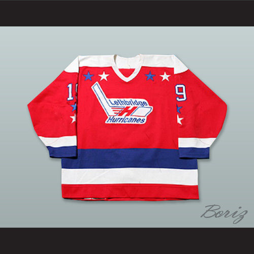 Brad Mehalko 19 Lethbridge Hurricanes Red Hockey Jersey
