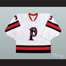 Load image into Gallery viewer, Brad Thiessen 33 Penticton Panthers White Hockey Jersey