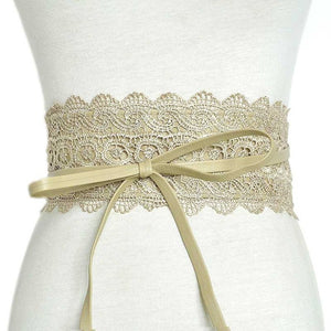 Brand New Elegant Lace Wide Waist Bands Women Faux Leather Belts Cummerbunds Ladies Corset Wedding Dress Harness VKAC1001