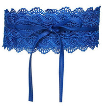 Load image into Gallery viewer, Brand New Elegant Lace Wide Waist Bands Women Faux Leather Belts Cummerbunds Ladies Corset Wedding Dress Harness VKAC1001