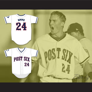 Brandon Nimmo 24 Cheyenne Post Six White Baseball Jersey 2