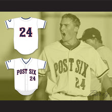 Load image into Gallery viewer, Brandon Nimmo 24 Cheyenne Post Six White Baseball Jersey 1