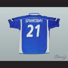 Load image into Gallery viewer, Brankovic 21 FC Chernomorets Odesa Ukraine Blue Soccer Jersey