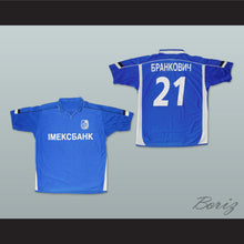 Load image into Gallery viewer, Brankovic 21 FC Chernomorets Odesa Ukraine Blue Soccer Jersey