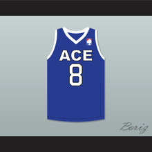 Load image into Gallery viewer, Brawadis 8 ACE Family Charity Blue Basketball Jersey