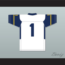 Load image into Gallery viewer, Breece Hall 1 Wichita Northwest High School Grizzlies White Football Jersey 1