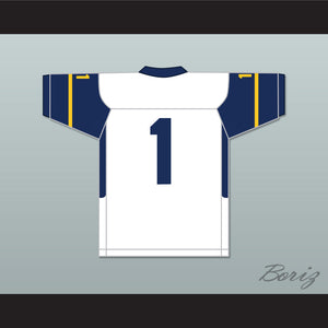 Breece Hall 1 Wichita Northwest High School Grizzlies White Football Jersey 1
