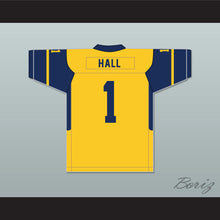 Load image into Gallery viewer, Breece Hall 1 Wichita Northwest High School Grizzlies Yellow Gold Football Jersey 2