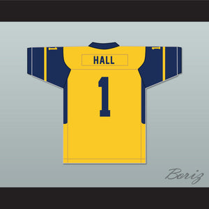 Breece Hall 1 Wichita Northwest High School Grizzlies Yellow Gold Football Jersey 2