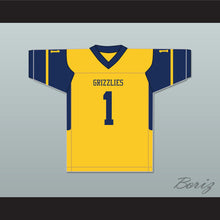 Load image into Gallery viewer, Breece Hall 1 Wichita Northwest High School Grizzlies Yellow Gold Football Jersey 1